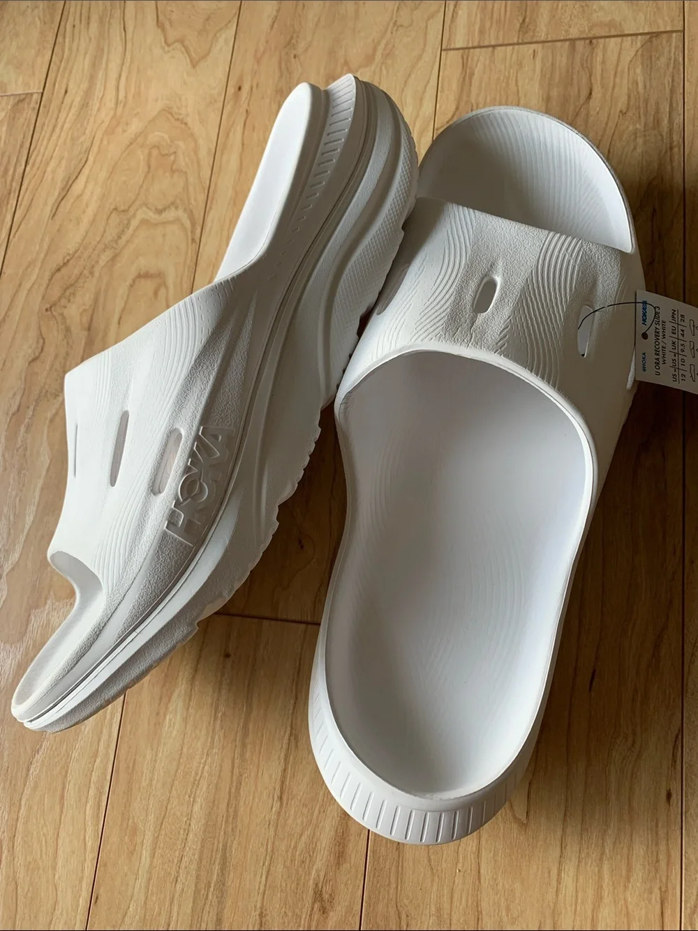 Hoka U Ora Recovery Slide 3 White  Sandals